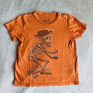 Peek Kids Orange Dia De Los Muertos Graphic T-shirt